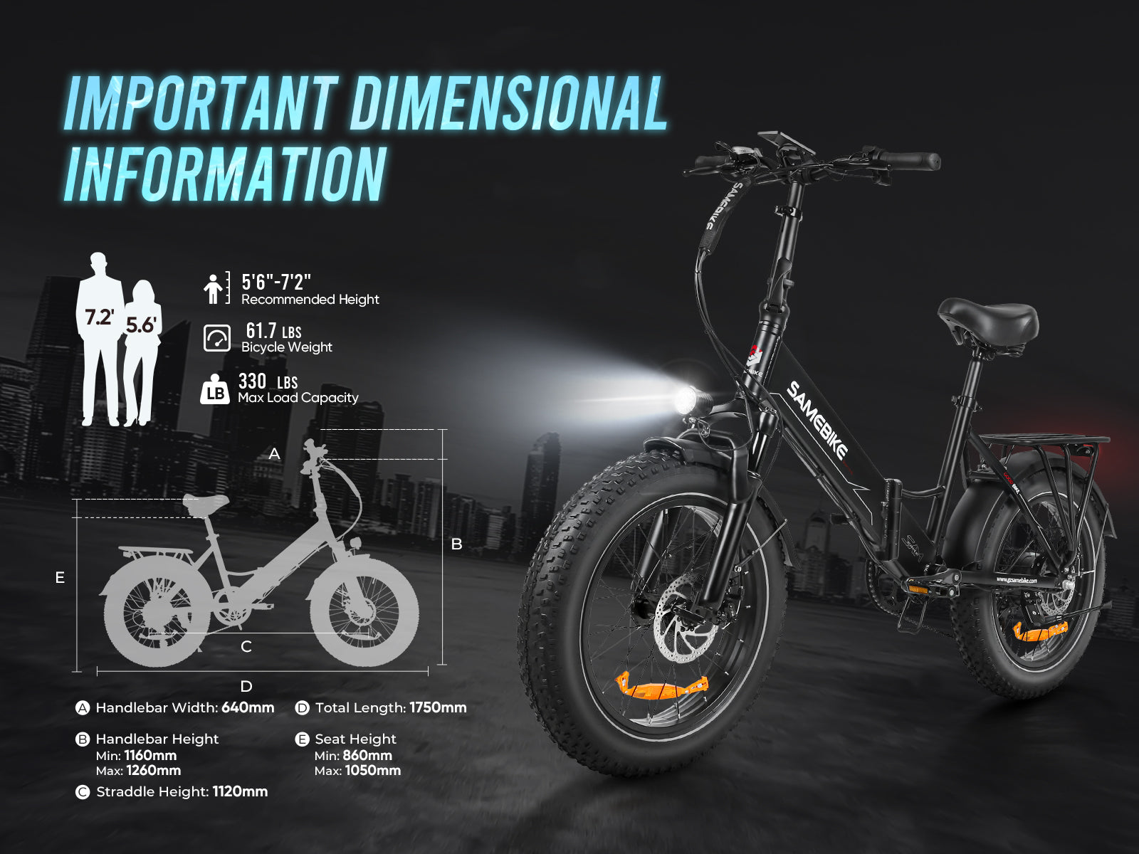 LOTDM200-II Foldable E-Bike